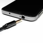 Wozinsky Audio Kábel Mini Jack Derékszögű 2m - Fekete