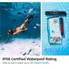 Spigen A601 Aqua Shield Univerzális Vízálló Tok - Átlátszó