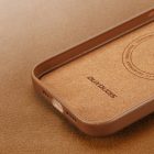 iPhone 14 Tok - Dux Ducis Grit Leather MagSafe - Barna