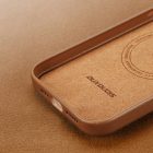 iPhone 14 Plus Tok - Dux Ducis Grit Leather MagSafe - Barna
