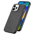 iPhone 14 Pro Max Tok - Dux Ducis Grit Leather MagSafe - Fekete