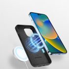 iPhone 14 Pro Max Tok - Dux Ducis Grit Leather MagSafe - Fekete