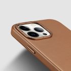 iPhone 14 Pro Max Tok - Dux Ducis Grit Leather MagSafe - Barna