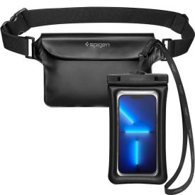 Spigen A621 Aqua Shield Univerzális Vízálló Tok és Övtáska - Fekete   Spigen A621 Aqua Shield Univerzális Vízálló Tok és Övtáska - Fekete