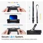 Spigen A621 Aqua Shield Univerzális Vízálló Tok és Övtáska - Fekete