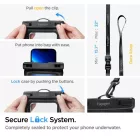 Spigen A621 Aqua Shield Univerzális Vízálló Tok és Övtáska - Fekete