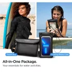 Spigen A621 Aqua Shield Univerzális Vízálló Tok és Övtáska - Fekete