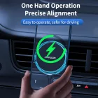 Joyroom JR-ZS291 Autós Tartó 15W Qi Töltővel - Szellőzőrácsba - MagSafe kompatibilis - Ezüst