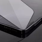 iPhone 14 Pro Kijelzővédő Üvegfólia - Wozinsky Full Cover Flexi Nano Glass - Fekete Kerettel