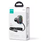 Joyroom JR-CL20 Autós Gyorstöltő 4in1 57W - 2xUSB + USB-C + 1.6m Lightning Kábel - Fekete