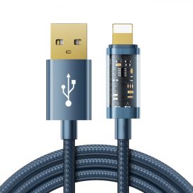 Joyroom USB-A - Lightning Kábel - 1.2m 2.4A 20W - Kék Joyroom USB-A - Lightning Kábel - 1.2m 2.4A 20W - Kék