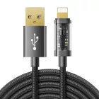 Joyroom USB-A - Lightning Kábel - 2m 2.4A 20W - Fekete