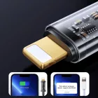 Joyroom USB-A - Lightning Kábel - 2m 2.4A 20W - Fekete