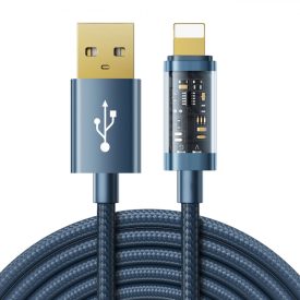 Joyroom USB-A - Lightning Kábel - 2m 2.4A 20W - Kék Joyroom USB-A - Lightning Kábel - 2m 2.4A 20W - Kék