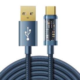Joyroom USB-A - USB-C Kábel - 2m 3A - Kék Joyroom USB-A - USB-C Kábel - 2m 3A - Kék