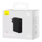 Baseus GaN5 Pro Hálózati Gyorstöltő -  2C+A 140W - Fekete