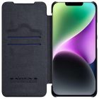iPhone 14 Plus Tok - Nillkin Qin Pro Leather - Fekete