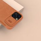 iPhone 14 Plus Tok - Nillkin Qin Pro Leather - Fekete