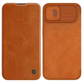 iPhone 14 Plus Tok - Nillkin Qin Pro Leather - Barna iPhone 14 Plus Tok - Nillkin Qin Pro Leather - Barna