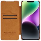 iPhone 14 Plus Tok - Nillkin Qin Pro Leather - Barna