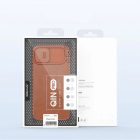 iPhone 14 Plus Tok - Nillkin Qin Pro Leather - Barna