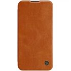 iPhone 14 Plus Tok - Nillkin Qin Pro Leather - Barna