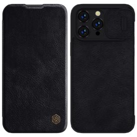 iPhone 14 Pro Max Tok - Nillkin Qin Pro Leather - Fekete iPhone 14 Pro Max Tok - Nillkin Qin Pro Leather - Fekete
