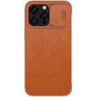 iPhone 14 Pro Max Tok - Nillkin Qin Pro Leather - Barna