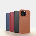 iPhone 14 Pro Max Tok - Nillkin Qin Pro Leather - Barna