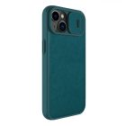 iPhone 14 Plus Tok - Nillkin Qin Pro Leather - Zöld