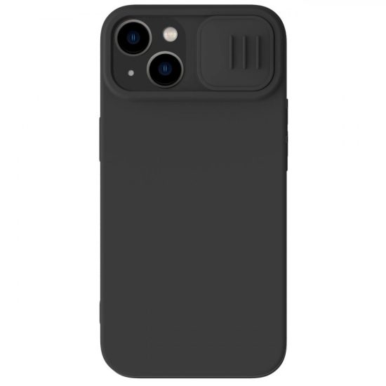 iPhone 14 Plus Tok - Nillkin CamShield Silky Magnetic Silicone - Fekete
