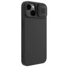 iPhone 14 Plus Tok - Nillkin CamShield Silky Magnetic Silicone - Fekete