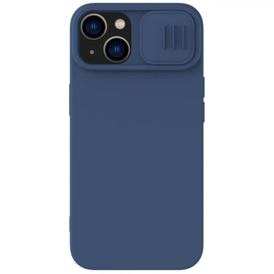 iPhone 14 Plus Tok - Nillkin CamShield Silky Magnetic Silicone - Kék