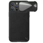 iPhone 14 Pro Max Tok - Nillkin CamShield Leather S - Fekete