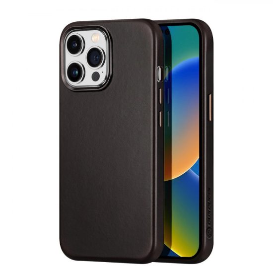 iPhone 14 Pro Max Tok - Dux Ducis Naples MagSafe - Sötétbarna