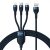 Baseus Flash 2 3in1 USB-A - USB-C + Micro + Lightning Kábel - 1.2m 66W - Kék