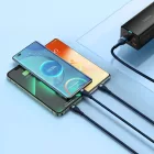 Baseus Flash 2 3in1 USB-A - USB-C + Micro + Lightning Kábel - 1.2m 66W - Kék