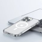 iPhone 14 Mágneses Tok - Joyroom Defender - MagSafe, Támaszték - Átlátszó