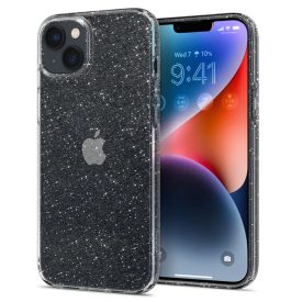 iPhone 14 Plus Tok - Spigen Liquid Crystal Glitter - Átlátszó-Ezüst   iPhone 14 Plus Tok - Spigen Liquid Crystal Glitter - Átlátszó-Ezüst