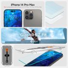 iPhone 14 Pro Max Kijelzővédő Üvegfólia - Spigen Glas.tR EZ Fit x 2 db
