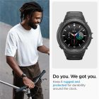Samsung Galaxy Watch 5 Pro (45mm) Tok és Szíj - Spigen Rugged Armor Pro - Fekete
