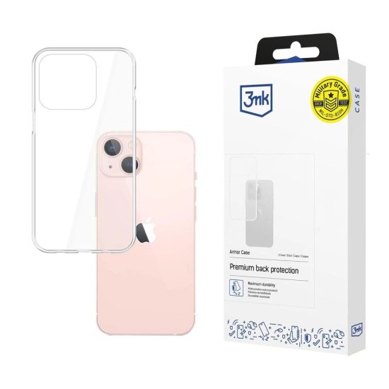 iPhone 14 Tok - 3mk Armor Case - Átlátszó