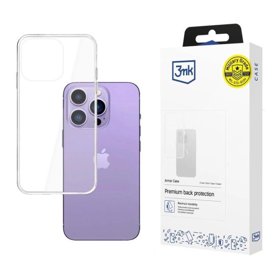 iPhone 14 Pro Max Tok - 3mk Armor Case - Átlátszó