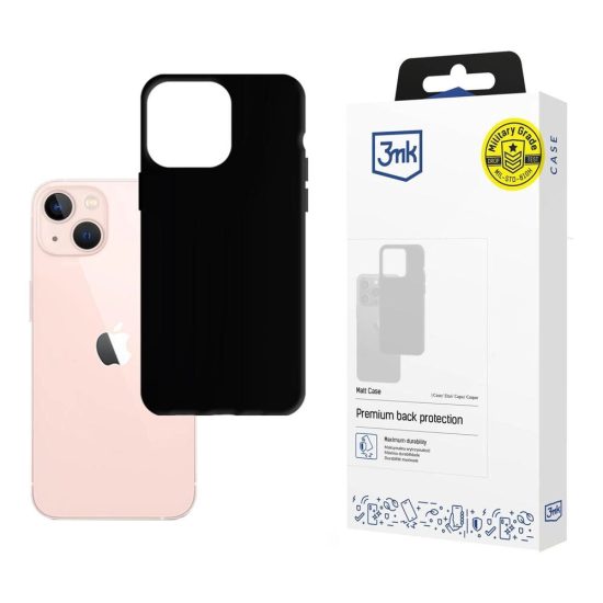 iPhone 14 Plus Tok - 3mk Matt Case - Fekete