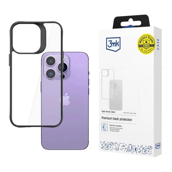 iPhone 14 Pro Max Tok - 3mk Satin Armor Case+