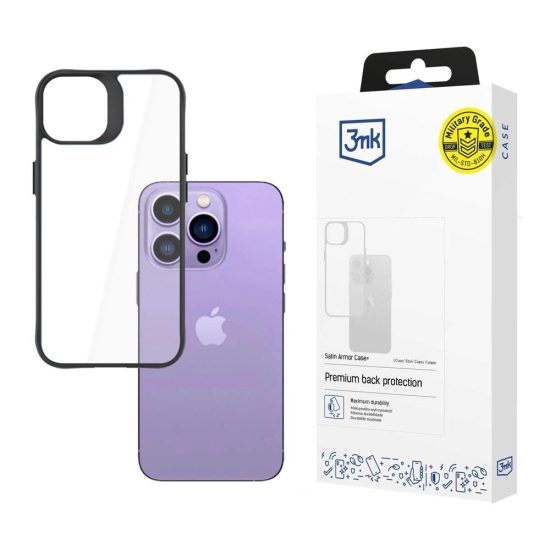 iPhone 14 Pro Tok - 3mk Satin Armor Case+