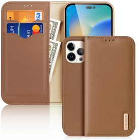 iPhone 14 Pro Max Tok - Dux Ducis Hivo - Barna iPhone 14 Pro Max Tok - Dux Ducis Hivo - Barna