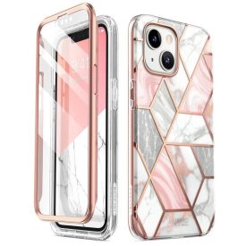 iPhone 14 Plus Tok - Supcase Cosmo - Pink-Márvány iPhone 14 Plus Tok - Supcase Cosmo - Pink-Márvány