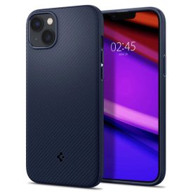 iPhone 14 Plus Tok - Spigen Mag Armor MagFit - Kék iPhone 14 Plus Tok - Spigen Mag Armor MagFit - Kék
