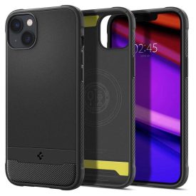 iPhone 14 Plus Tok - Spigen Rugged Armor MagFit - Fekete iPhone 14 Plus Tok - Spigen Rugged Armor MagFit - Fekete